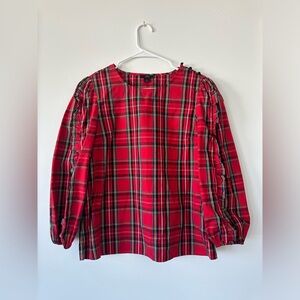 Jcrew Tartan Plaid Top